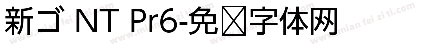 新ゴ NT Pr6字体转换